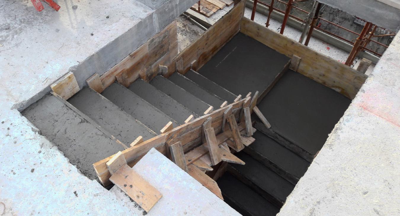 Travaux d'infrastructure en béton armé